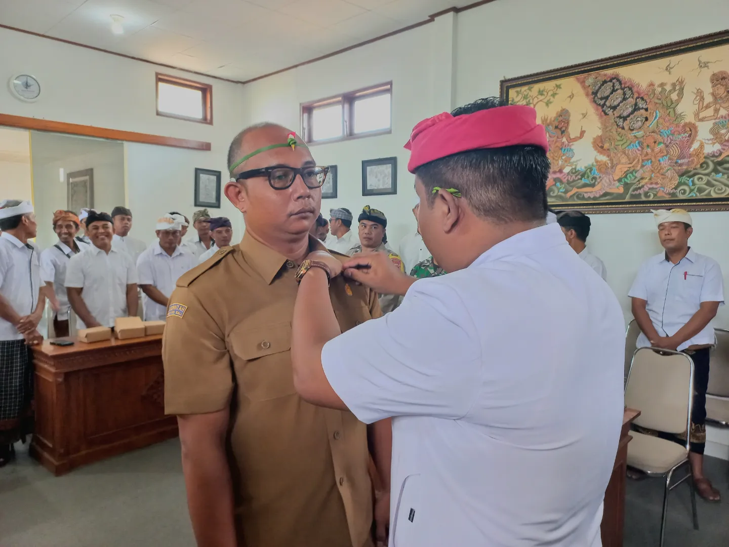 Pelantikan dan Pengambilan Sumpah Pelaksana Kewilayahan Br. Dinas Jungut Desa Batuan