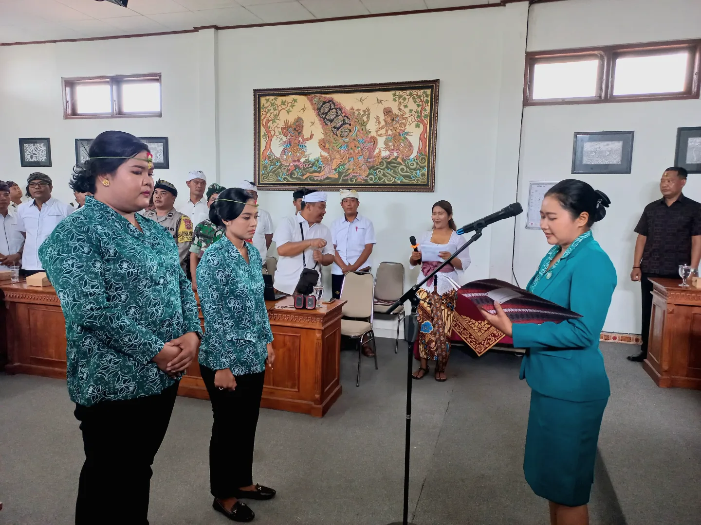 Pelantikan Ketua Kelompok PKK Br. Dinas Jungut dan Geria Desa Batuan